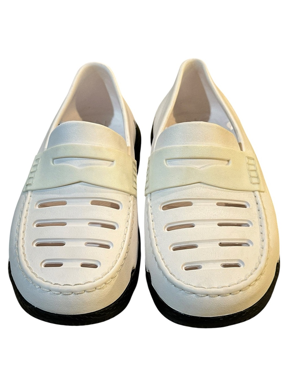 Cole Haan 4.Zerogrand All Day Loafers Women's 8 Men's 6 White Black NWOB